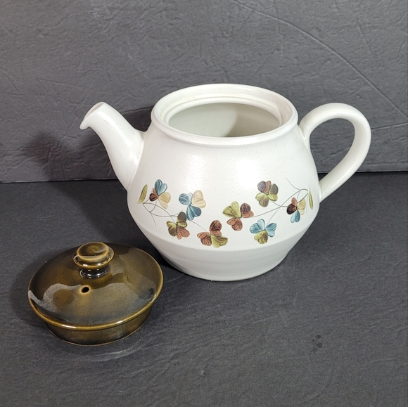 Vintage Denby Stoneware Shamrock Teapot with Lid Excellent - Picture 6 of 13